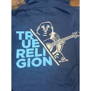 NWT True Religion Buddha Hoodie Full‎ Zip Navy Men’s XL